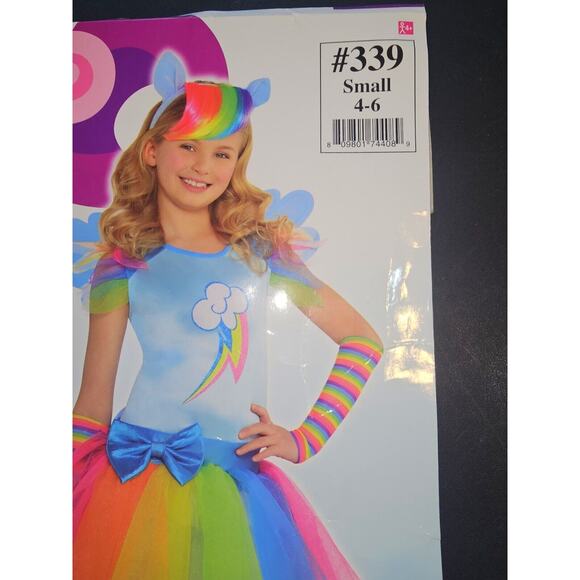 My Little Pony Rainbow Dash & Accessories Children's Small 4-6 - Picture 1 of 11